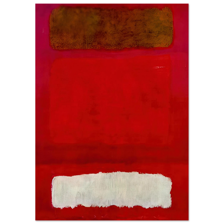 Mark Rothko - No. 16 Red, White, and Brown - 1957 Wall Art - 30x40 cm / 12x16 inches - Premium Wooden Framed Poster With Fine Art Paper-canvas - Wood frame