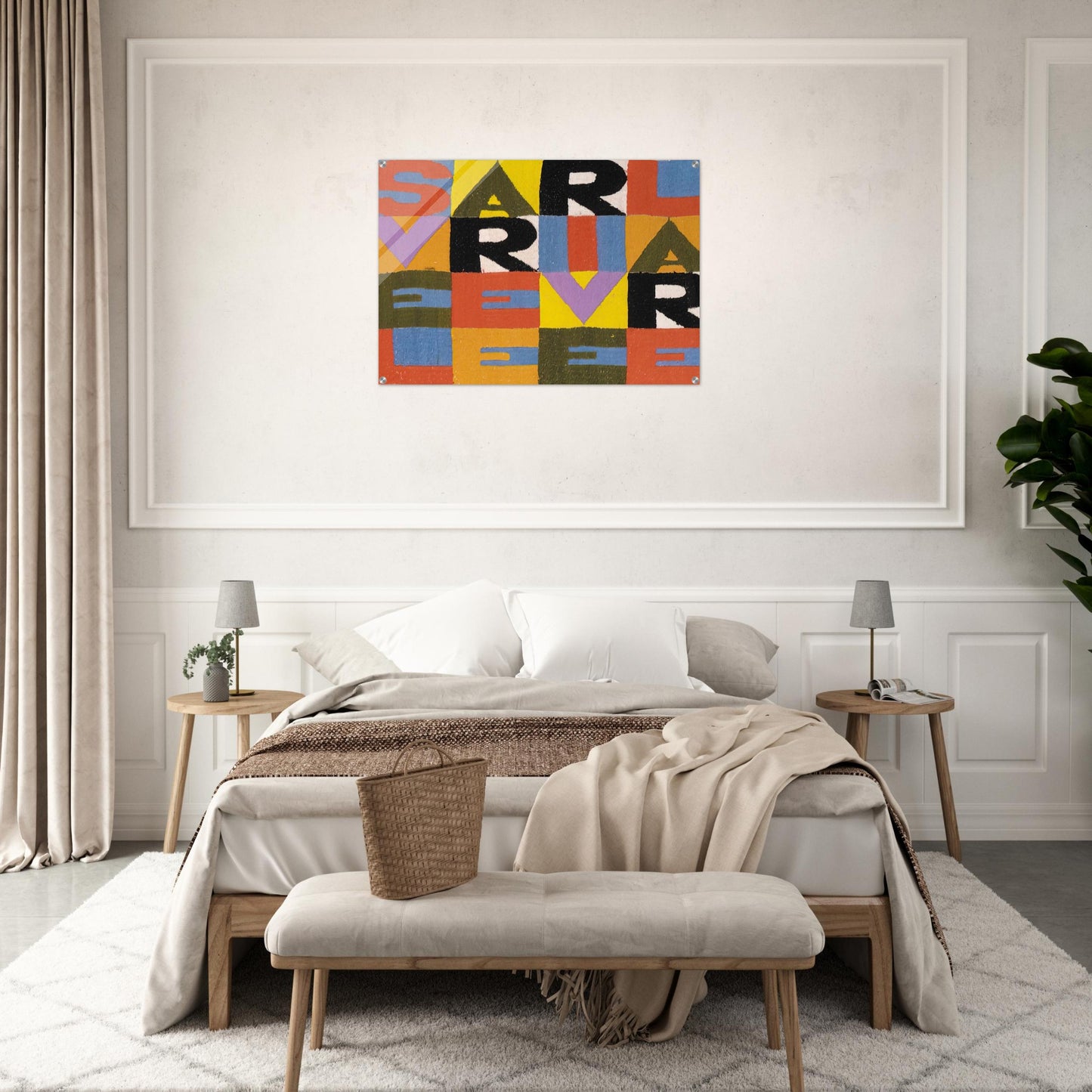 SVELARE E RIVELARE - Alighiero Boetti Acrylic Print - 70x100 cm / 28x40″ inches