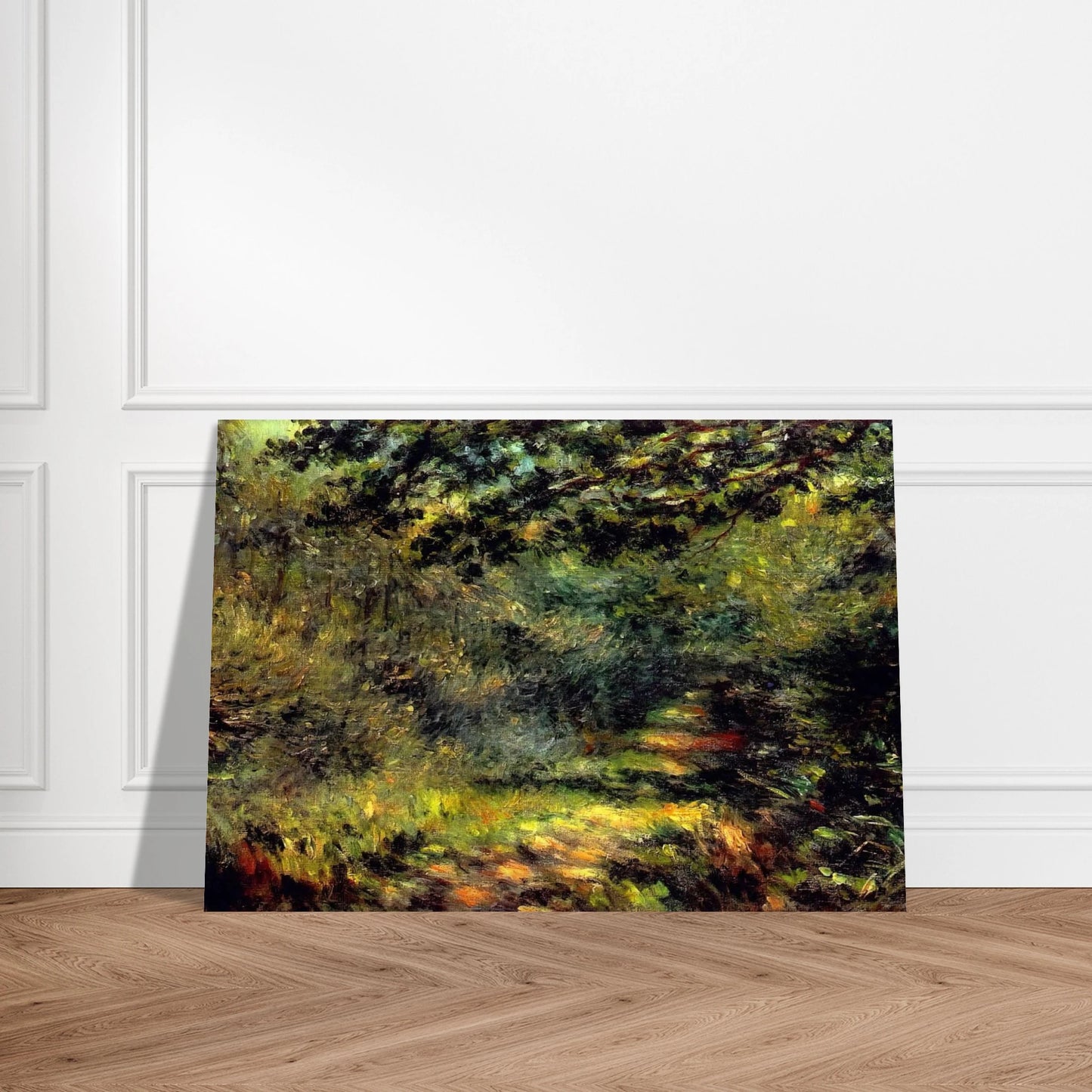 Forest Path - Pierre-Auguste Renoir Brushed Aluminum Print - 70x100 cm / 28x40 inches | Pierre-Auguste Renoir Aluminum Print | Pierre-Auguste Renoir Prints