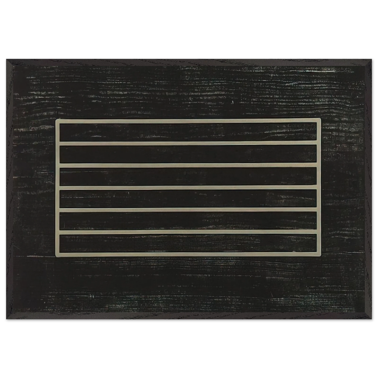 Untitled - Minimalism N2 - Donald Judd 70x100 cm / 28x40 inches Framed Art Print – Black Wooden Frame