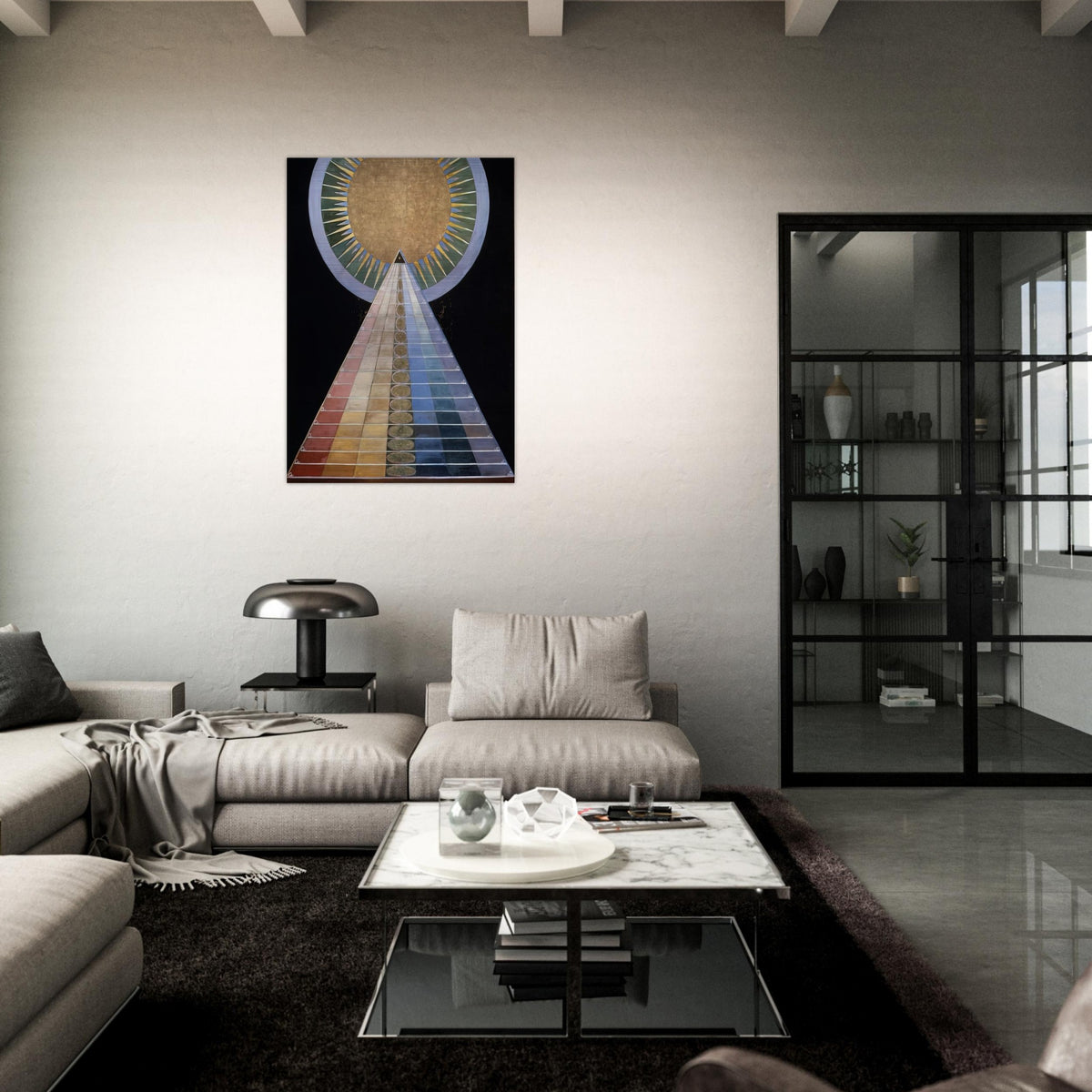 ALTAR PAINTING 1915 - Hilma af Klint Brushed Aluminum Print - 70x100 cm / 28x40 inches | Hilma af Klint Aluminum Print | Hilma af Klint Prints
