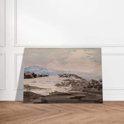 Sheep Pasture, Cornish, New Hampshire - Maxfield Parrish Brushed Aluminum Print - 70x100 cm / 28x40 inches | Maxfield Parrish Aluminum Print | Maxfield Parrish Prints