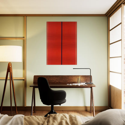 Who's Afraid of Red, Yellow and Blue II - Barnett Newman Brushed Aluminum Print - 70x100 cm / 28x40 inches | Barnett Newman Aluminum Print | Barnett Newman Prints