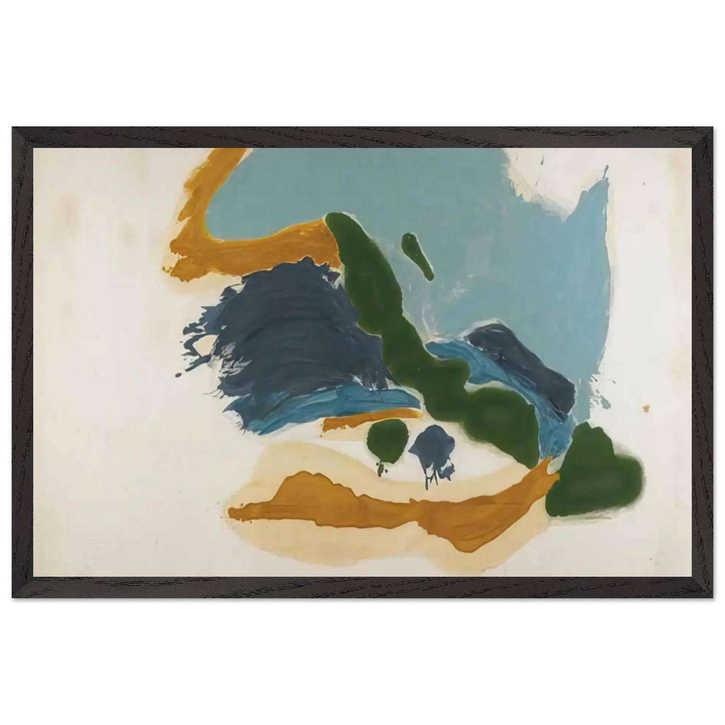 Helen Frankenthaler - Tuscany - 1963 Wall art - A3 (29.7 x 42  cm) - Premium Wooden Framed Poster With Fine Art Paper - Wood frame