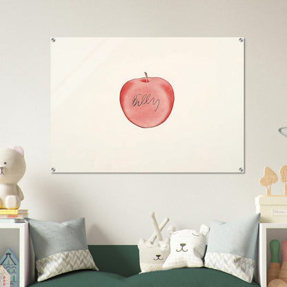 Red Apple - 1996 - Billy Apple Acrylic Print - 70x100 cm / 28x40″ inches | Billy Apple Wall Art | Billy Apple Prints