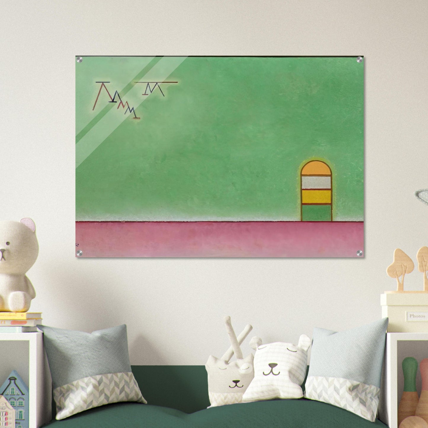 GREEN EMPTYNESS 1930 - Wassily Kandinsky Acrylic Print - 70x100 cm / 28x40″ inches