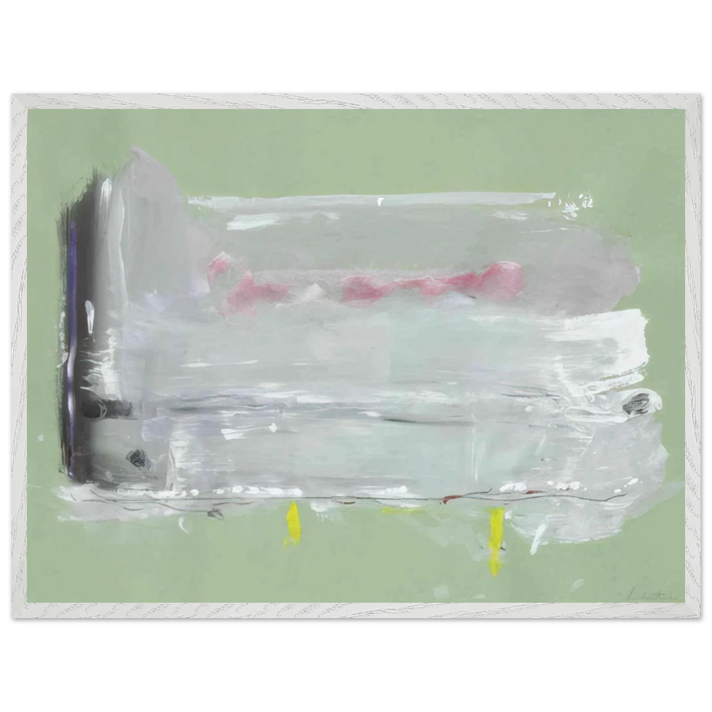 Helen Frankenthaler - Untitled - 1984 Wall art - 40x50 cm / 16x20 inches - Premium Wooden Framed Poster With Fine Art Paper-canvas - Black frame