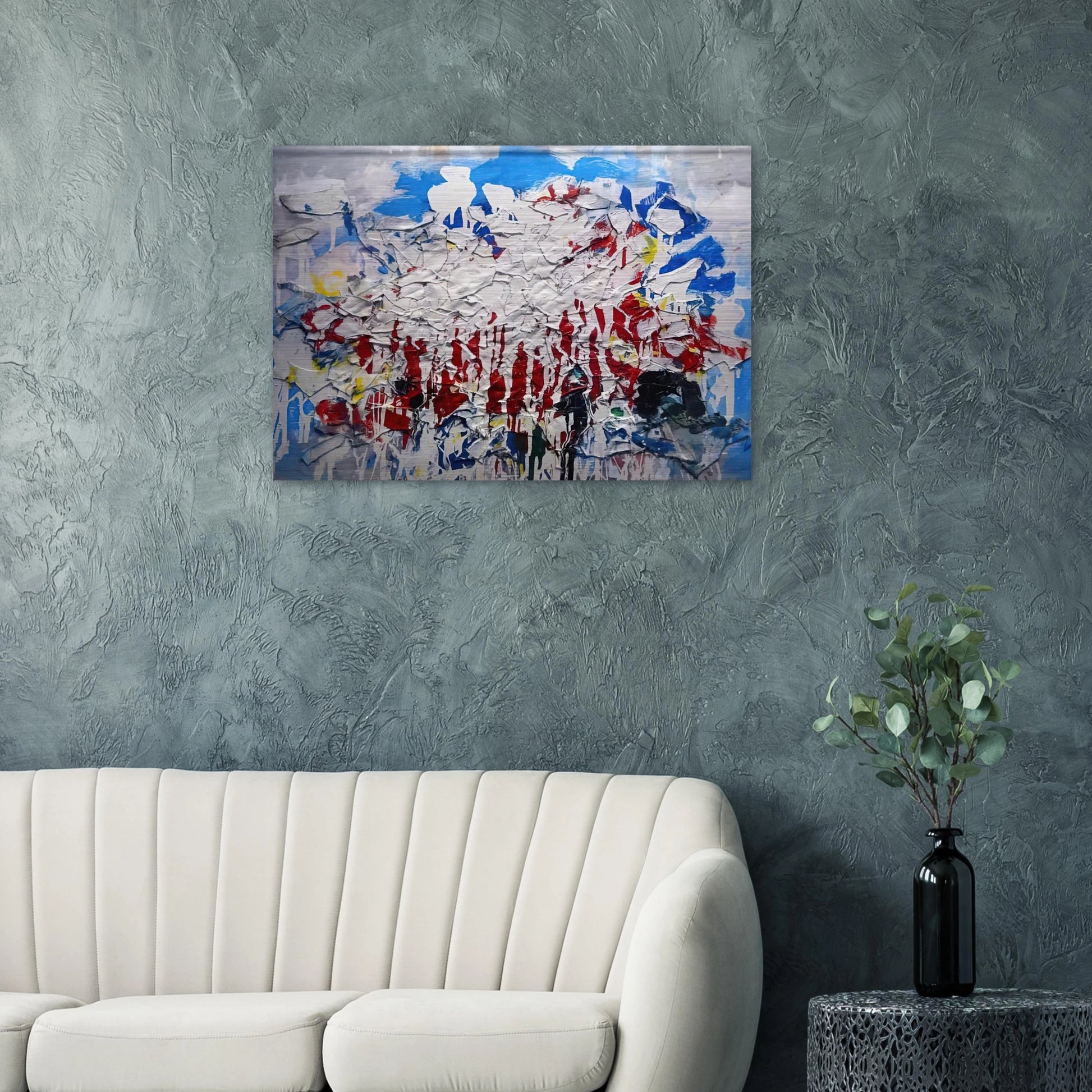 Untitled - 1958 - Robert Goodnough Brushed Aluminum Print - 70x100 cm / 28x40 inches | Robert Goodnough Aluminum Print | Robert Goodnough Prints