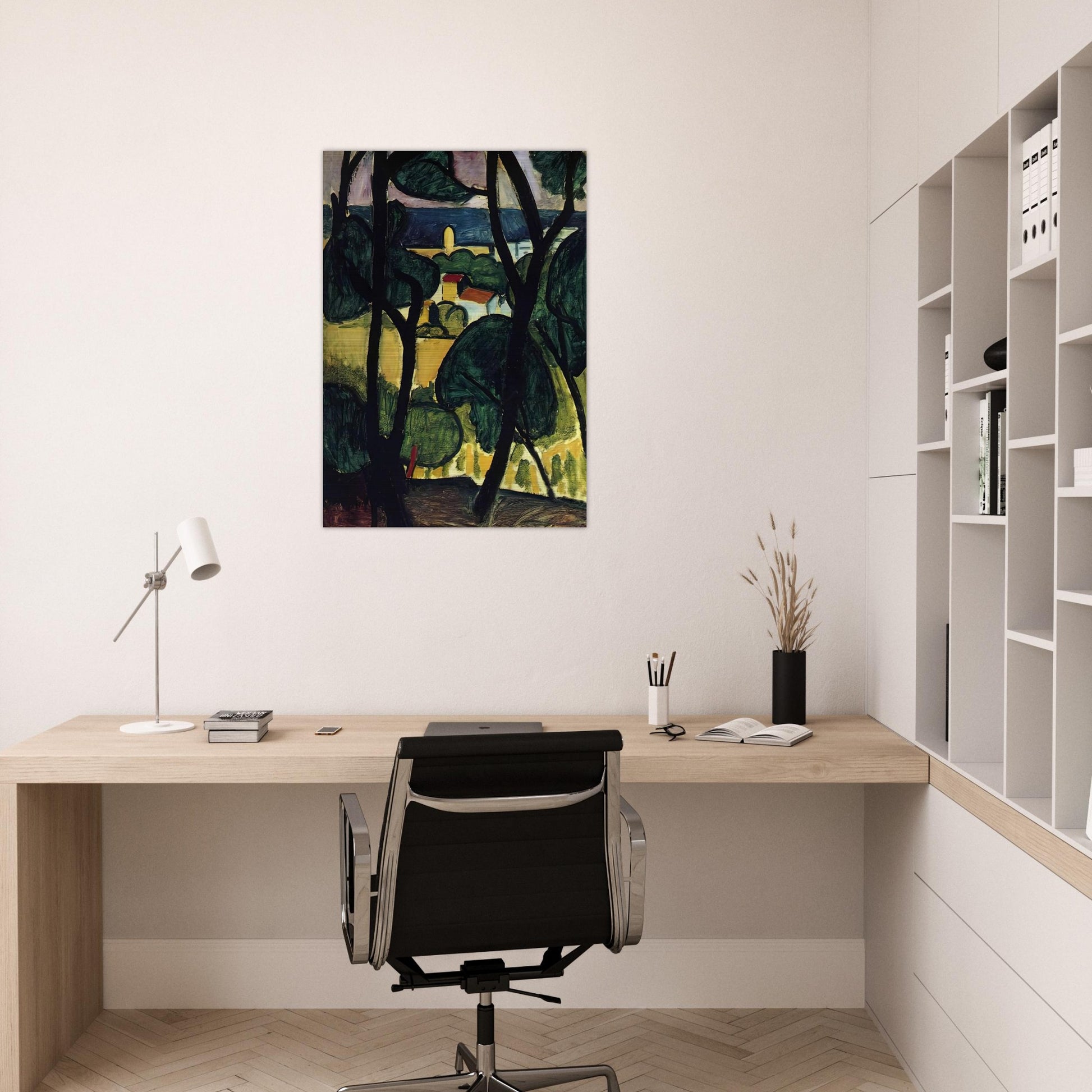 VIEW OF COLLIOURE - Henri Matisse Brushed Aluminum Print - 70x100 cm / 28x40 inches | Henri Matisse Aluminum Print | Henri Matisse Prints