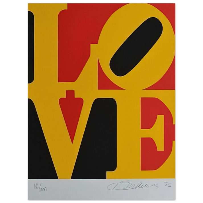 Robert Indiana - German Love  75x100 cm / 30x40inches Fine Art Poster