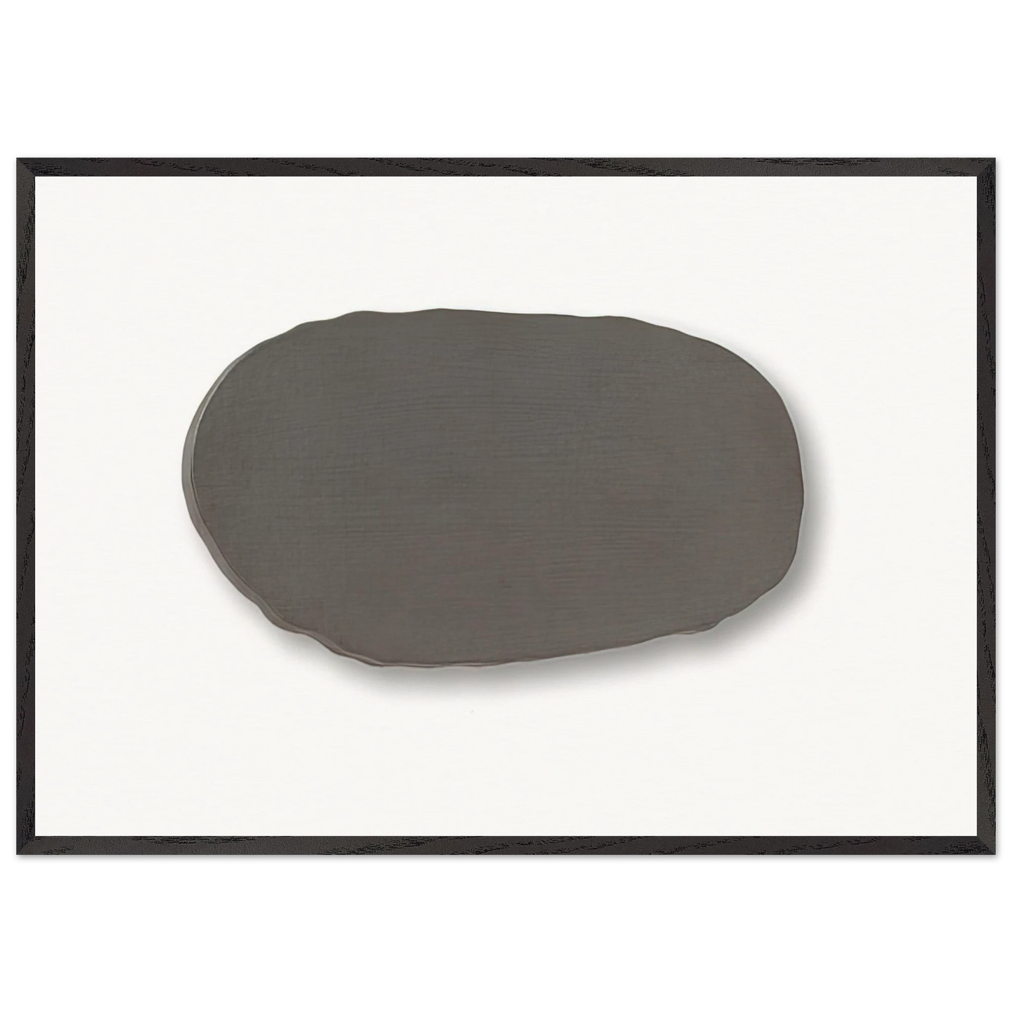 GRAUE SCHEIBE 1970 - Blinky Palermo 70x100 cm / 28x40 inches Framed Art Print – Black Wooden Frame