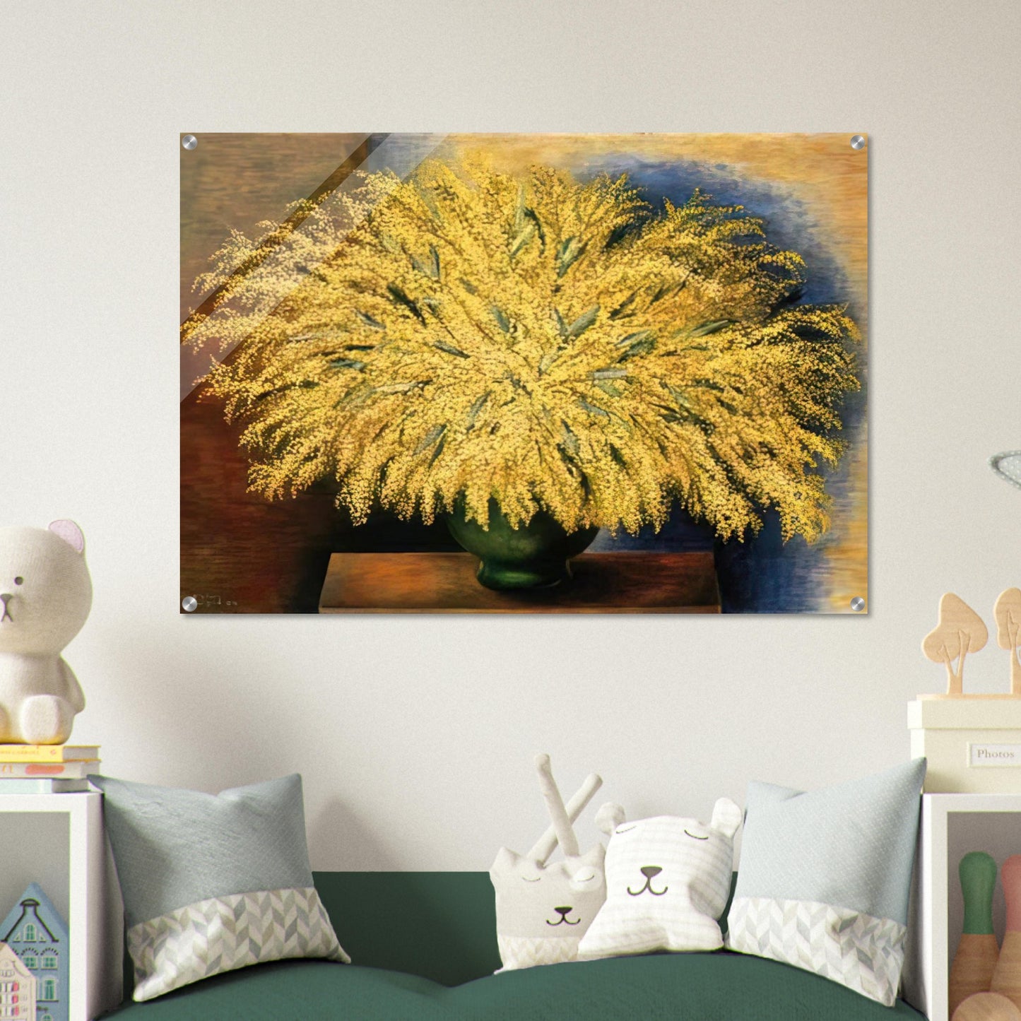 GRAND BOUQUET OF MIMOSA 1942 - Moise Kisling Acrylic Print - 70x100 cm / 28x40″ inches