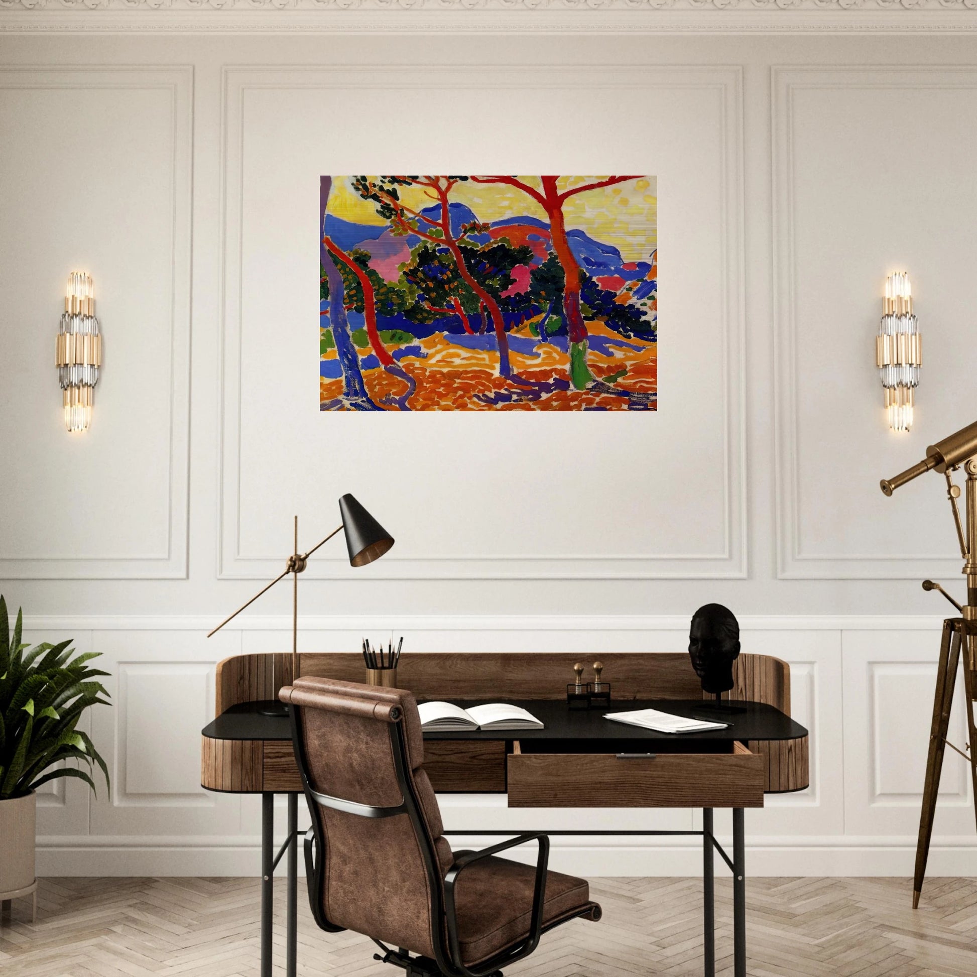 THE TREES - Andre Derain Brushed Aluminum Print - 70x100 cm / 28x40 inches | Andre Derain Aluminum Print | Andre Derain Prints