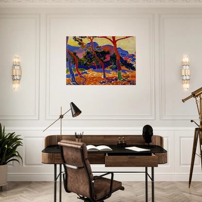 THE TREES - Andre Derain Brushed Aluminum Print - 70x100 cm / 28x40 inches | Andre Derain Aluminum Print | Andre Derain Prints