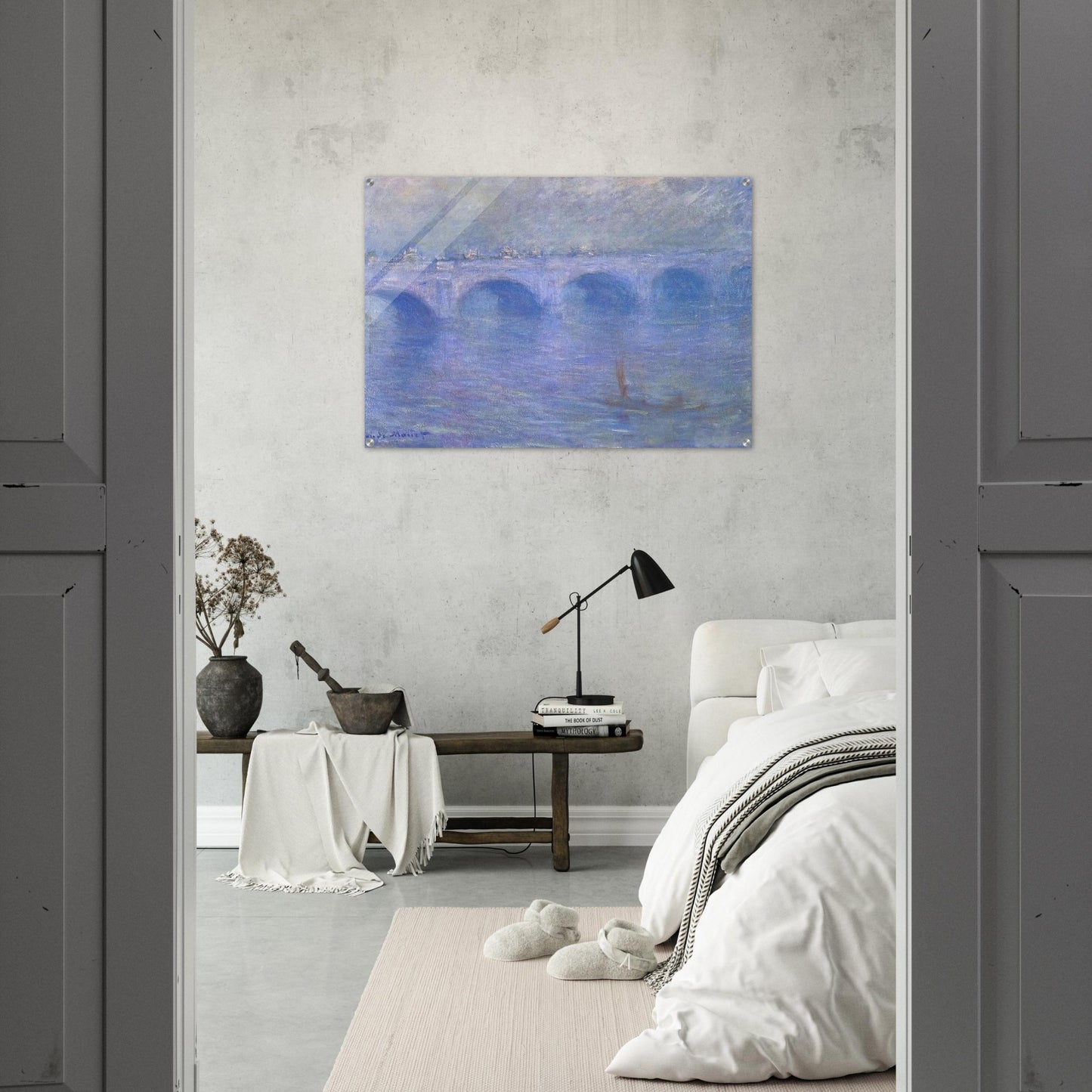 Waterloo Bridge in the Fog - claude monet Acrylic Print - 70x100 cm / 28x40″ inches