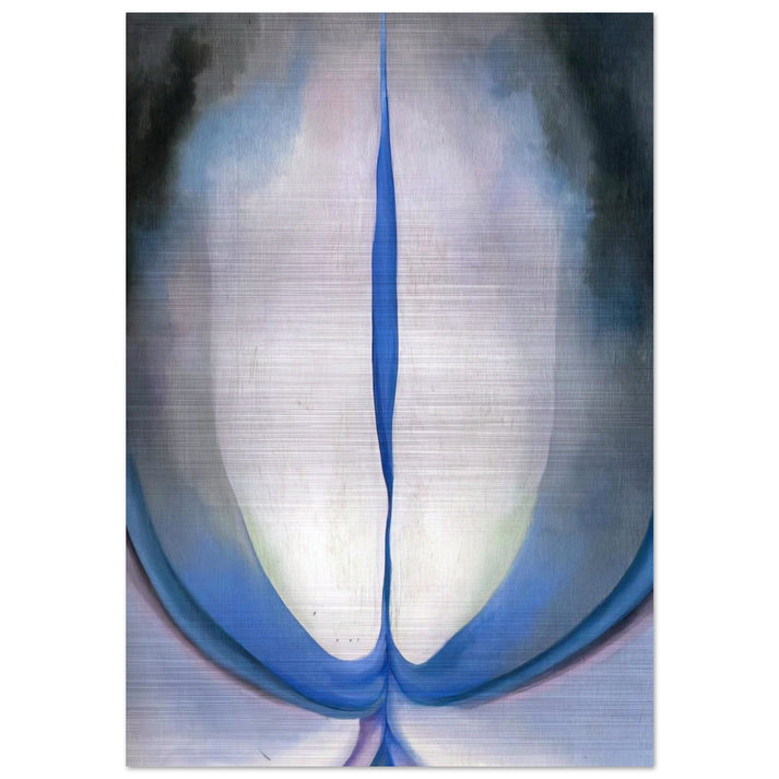 Blue Line - Georgia O'Keeffe Brushed Aluminum Print - 70x100 cm / 28x40 inches | Georgia O'Keeffe Aluminum Print | Georgia O'Keeffe Prints