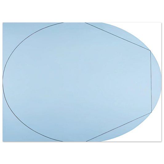 Robert Mangold - CIRCLE IN AND OUT OF A POLYGON 2 1973  75x100 cm / 30x40inches Fine Art Poster