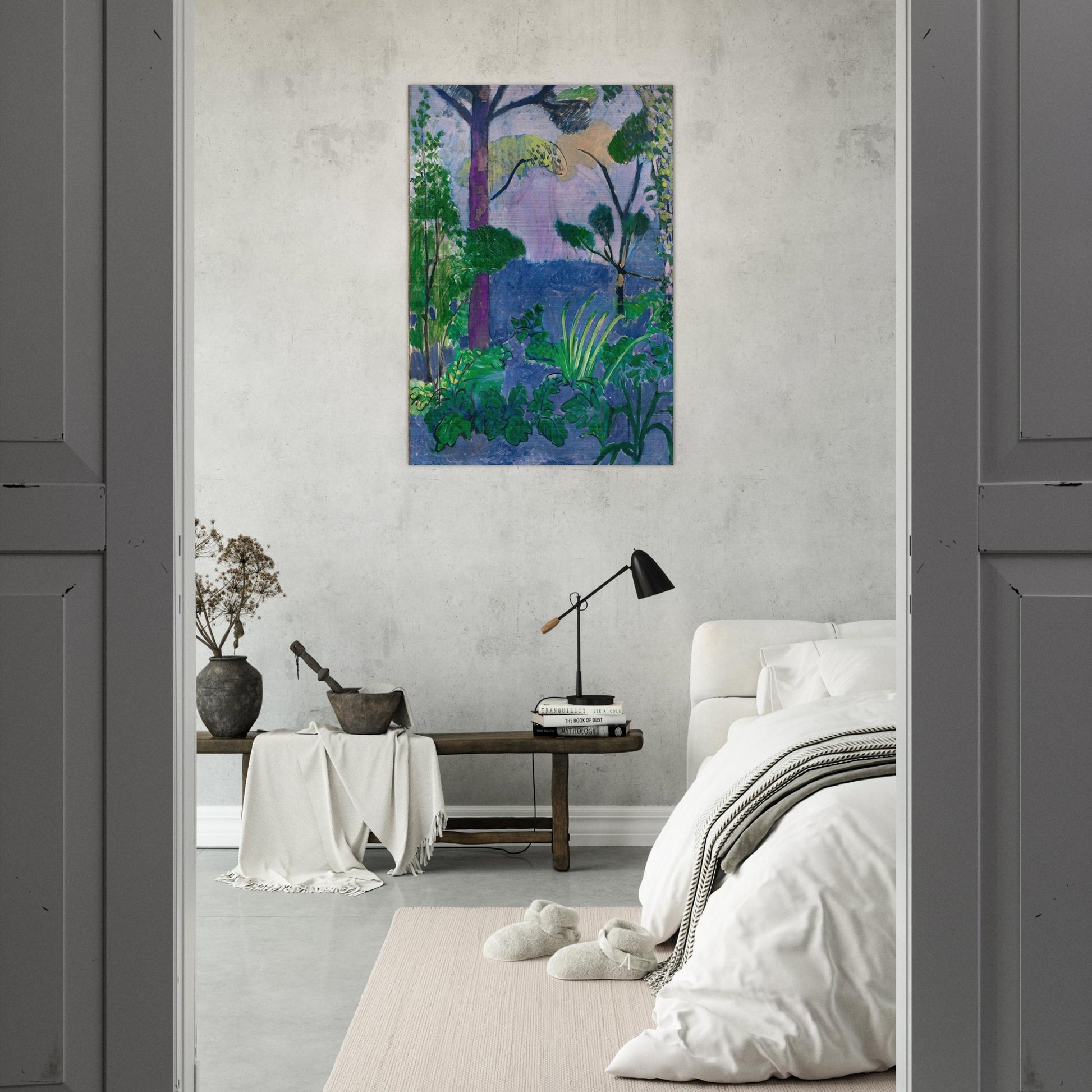 ACANTHUS MOROCCAN LANDSCAPE 1912 - Henri Matisse Brushed Aluminum Print - 70x100 cm / 28x40 inches | Henri Matisse Aluminum Print | Henri Matisse Prints
