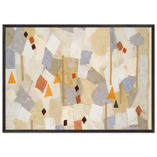 Number 547 - 1954 - Anne Ryan 70x100 cm / 28x40 inches Framed Art Print – Black Wooden Frame