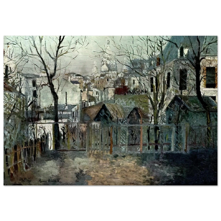 RENOIR S GARDEN - Maurice Utrillo Brushed Aluminum Print - 70x100 cm / 28x40 inches | Maurice Utrillo Aluminum Print | Maurice Utrillo Prints