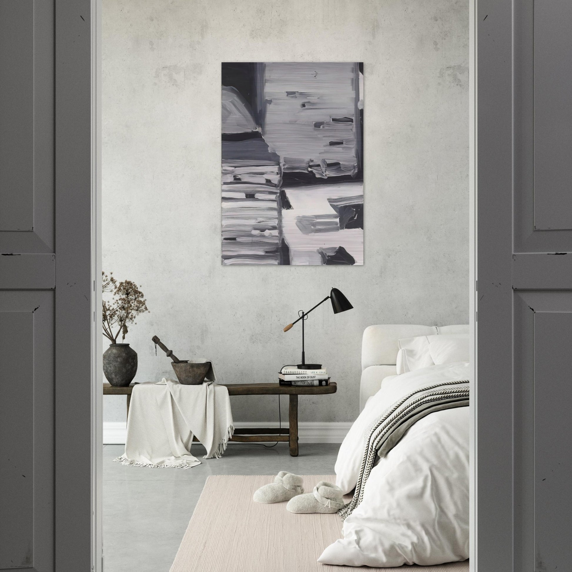 TOWNSCAPE 1968 4 - Gerhard Richter Brushed Aluminum Print - 70x100 cm / 28x40 inches | Gerhard Richter Aluminum Print | Gerhard Richter Prints