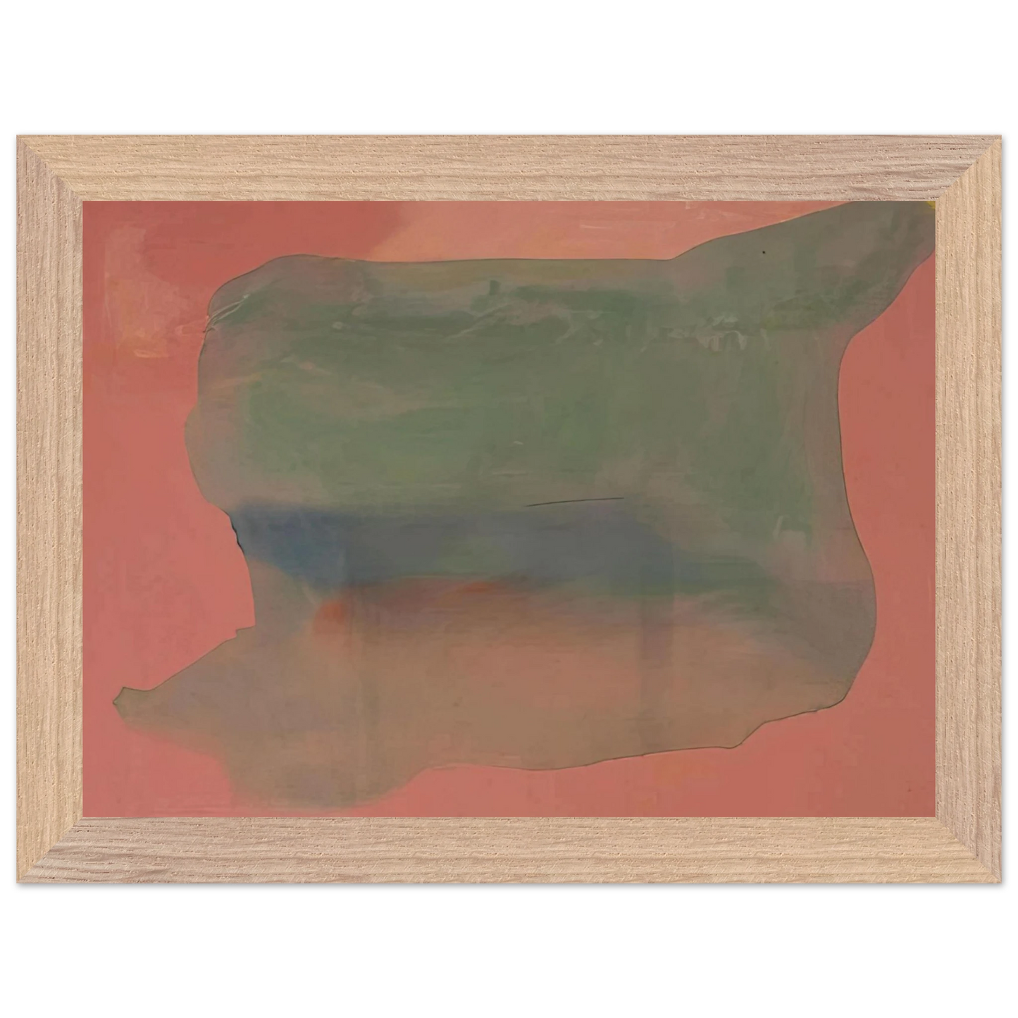 Helen Frankenthaler - Yearning - 1973 Wall art - 30x45 cm / 12x18 inches - Premium Wooden Framed Poster With Fine Art Paper-canvas - Wood frame