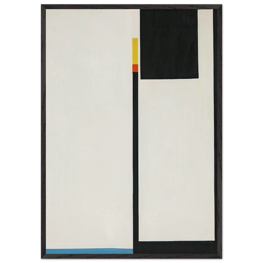 Untitled - 1951 N3 - Bruno Munari 70x100 cm / 28x40 inches Framed Art Print – Black Wooden Frame