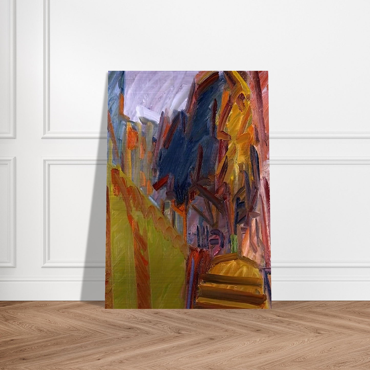 ALBERO DI FRONTE - Frank Auerbach Brushed Aluminum Print - 70x100 cm / 28x40 inches | Frank Auerbach Aluminum Print | Frank Auerbach Prints