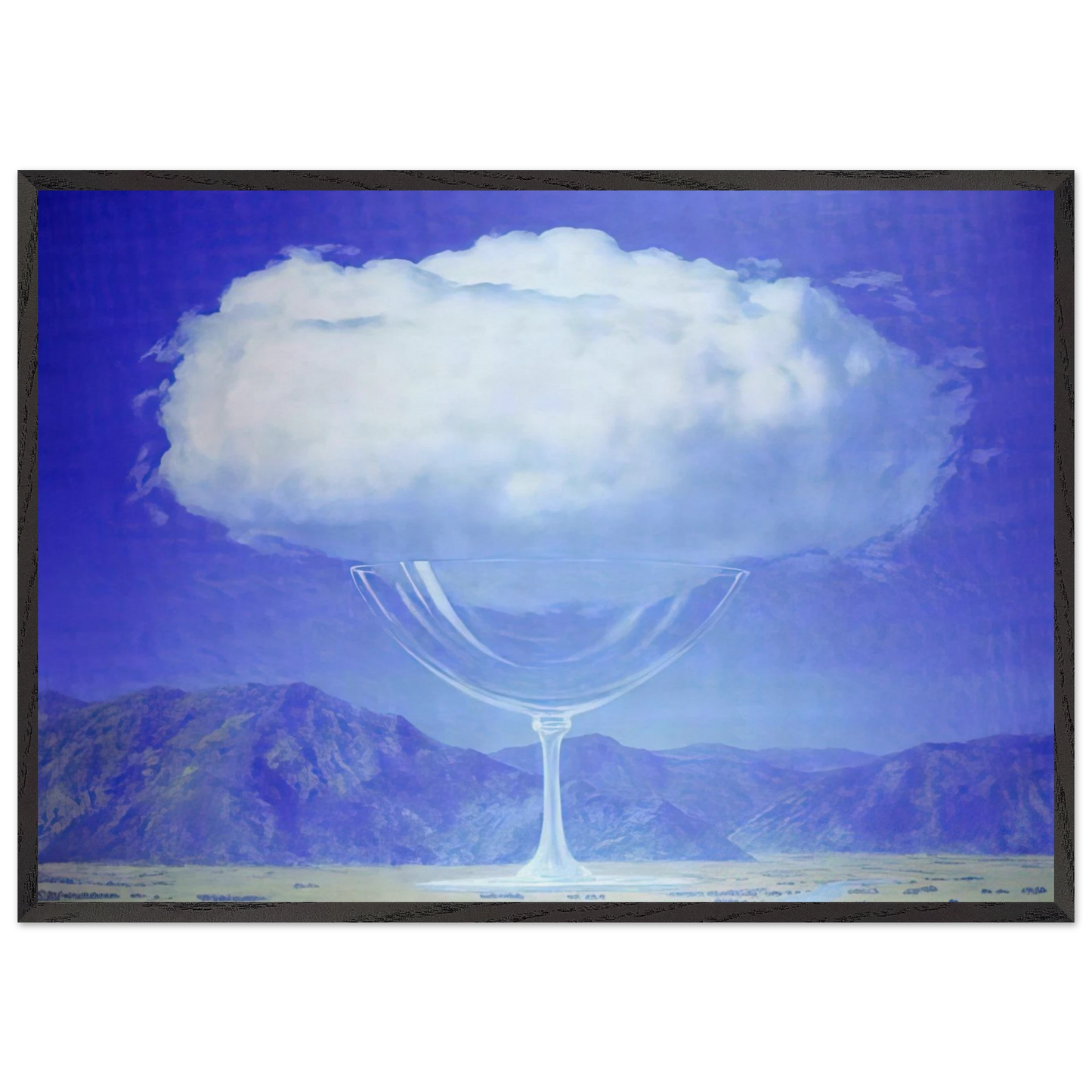 THE HEARTSTRINGS 1960 - Rene Magritte 70x100 cm / 28x40 inches Framed Art Print – Black Wooden Frame