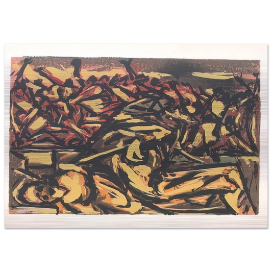 UNTITLED 1941 1 - Jackson Pollock Brushed Aluminum Print - 70x100 cm / 28x40 inches | Jackson Pollock Aluminum Print | Jackson Pollock Prints
