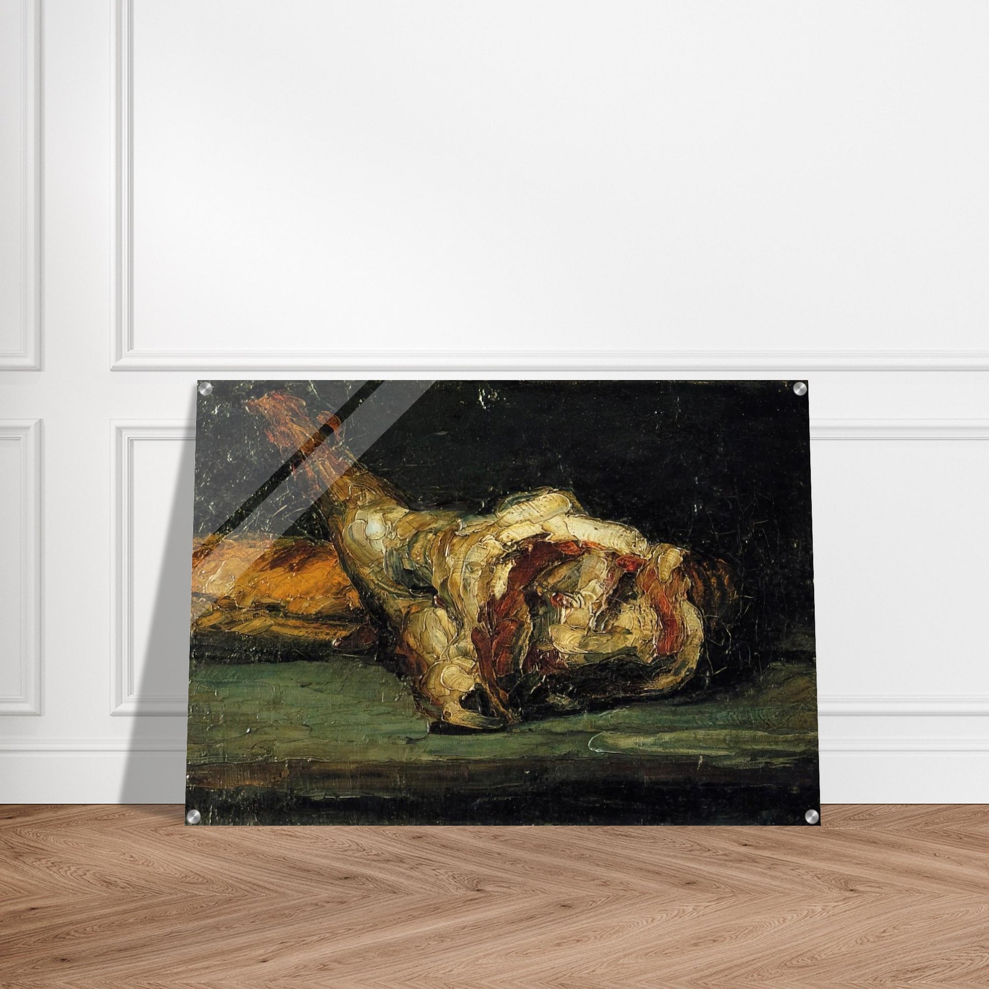 Still Life Bread and Leg of Lamb - Paul Cézanne Acrylic Print - 70x100 cm / 28x40″ inches