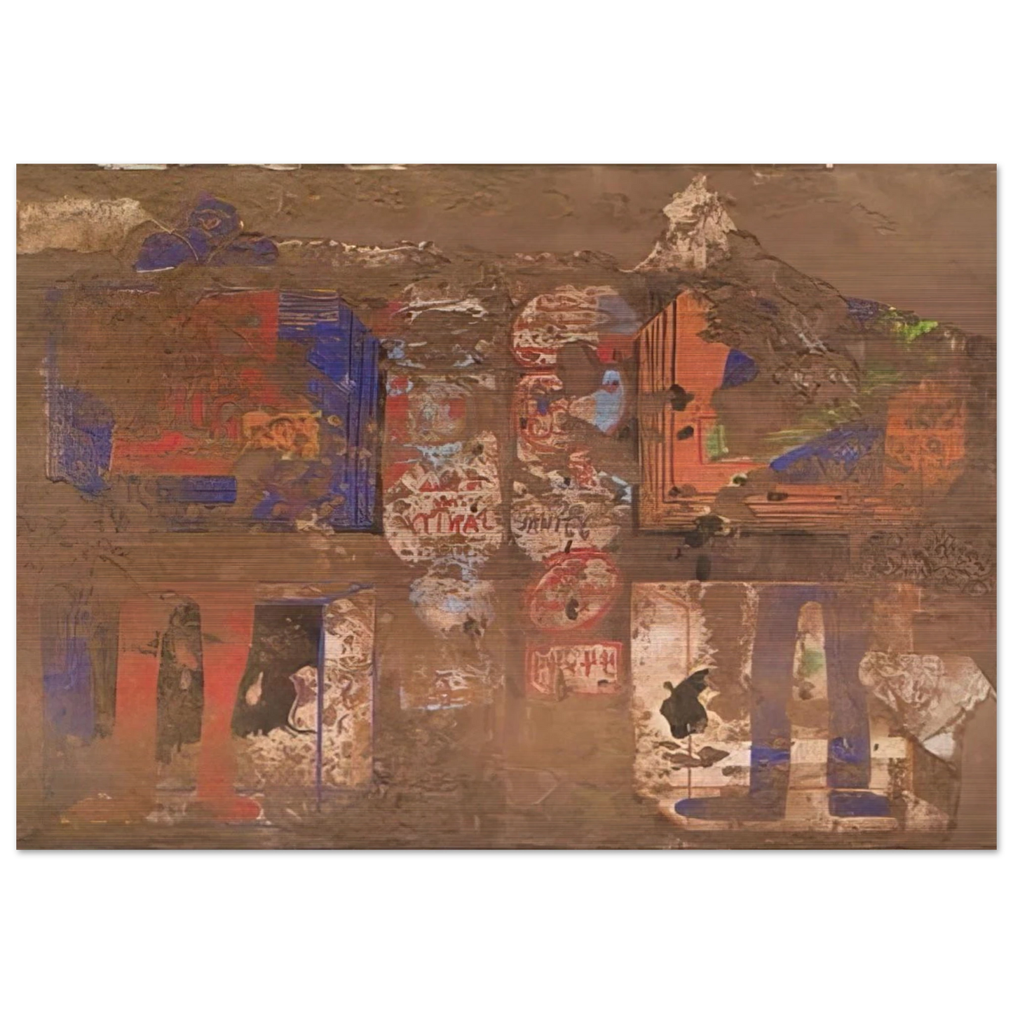 Graphic with Cocoa - 1968 - Dieter Roth Brushed Aluminum Print - 70x100 cm / 28x40 inches | Dieter Roth Aluminum Print | Dieter Roth Prints
