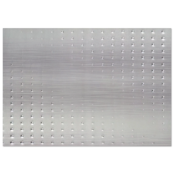 Untitled - 1995 - Enrico Castellani Brushed Aluminum Print - 70x100 cm / 28x40 inches | Enrico Castellani Aluminum Print | Enrico Castellani Prints