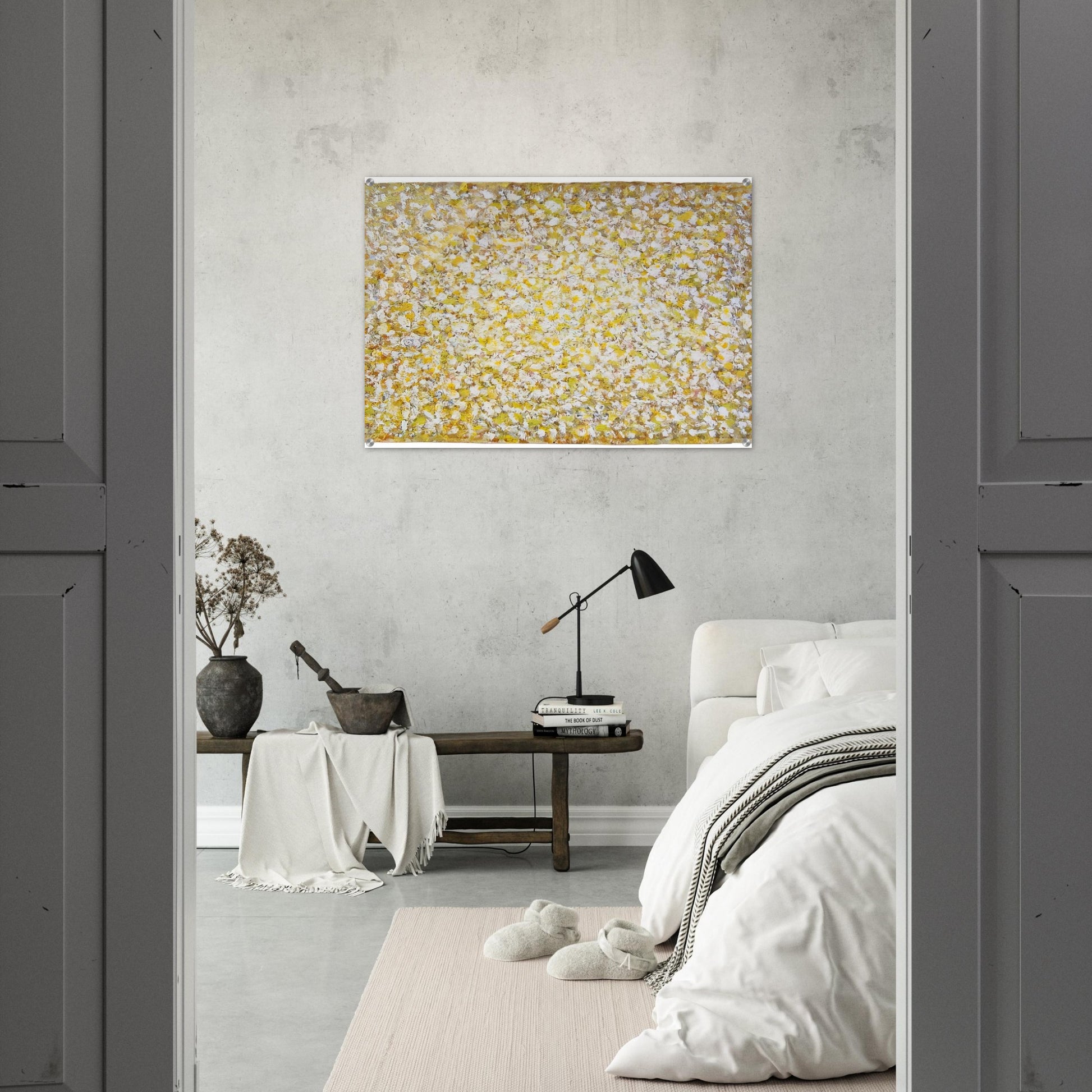 Serpentine Saffron - Richard Pousette-Dart Acrylic Print - 70x100 cm / 28x40″ inches