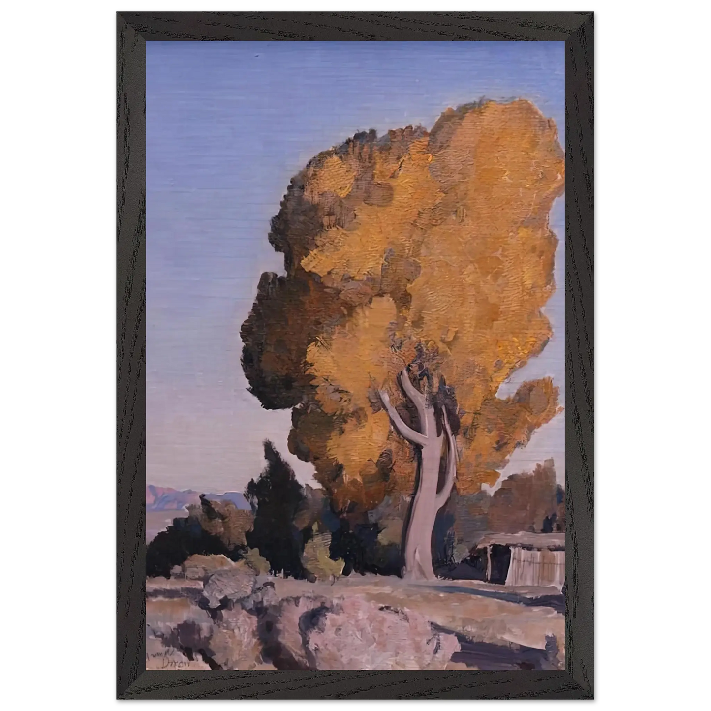 Maynard Dixon - LOW COUNTRY COTTONWOOD 1940 Wall art - A1 (59.4 x 84.1  cm) - Fine Art Poster - -