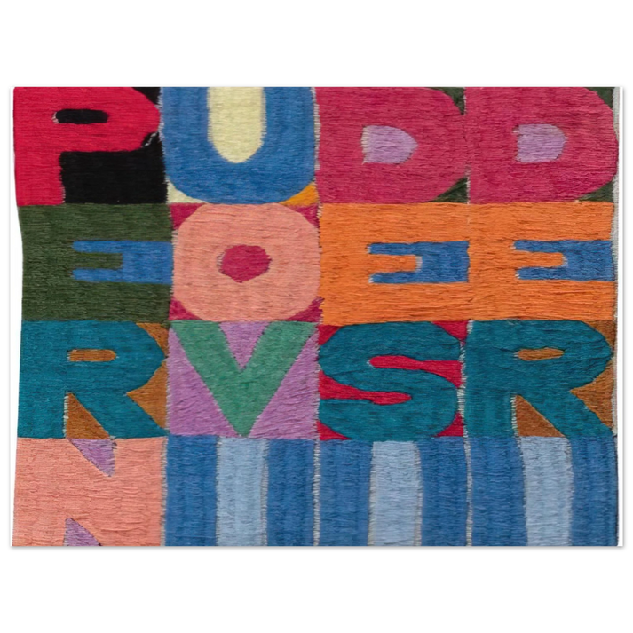 Alighiero Boetti - PER NUOVI DESIDERI 1977  75x100 cm / 30x40inches Fine Art Poster