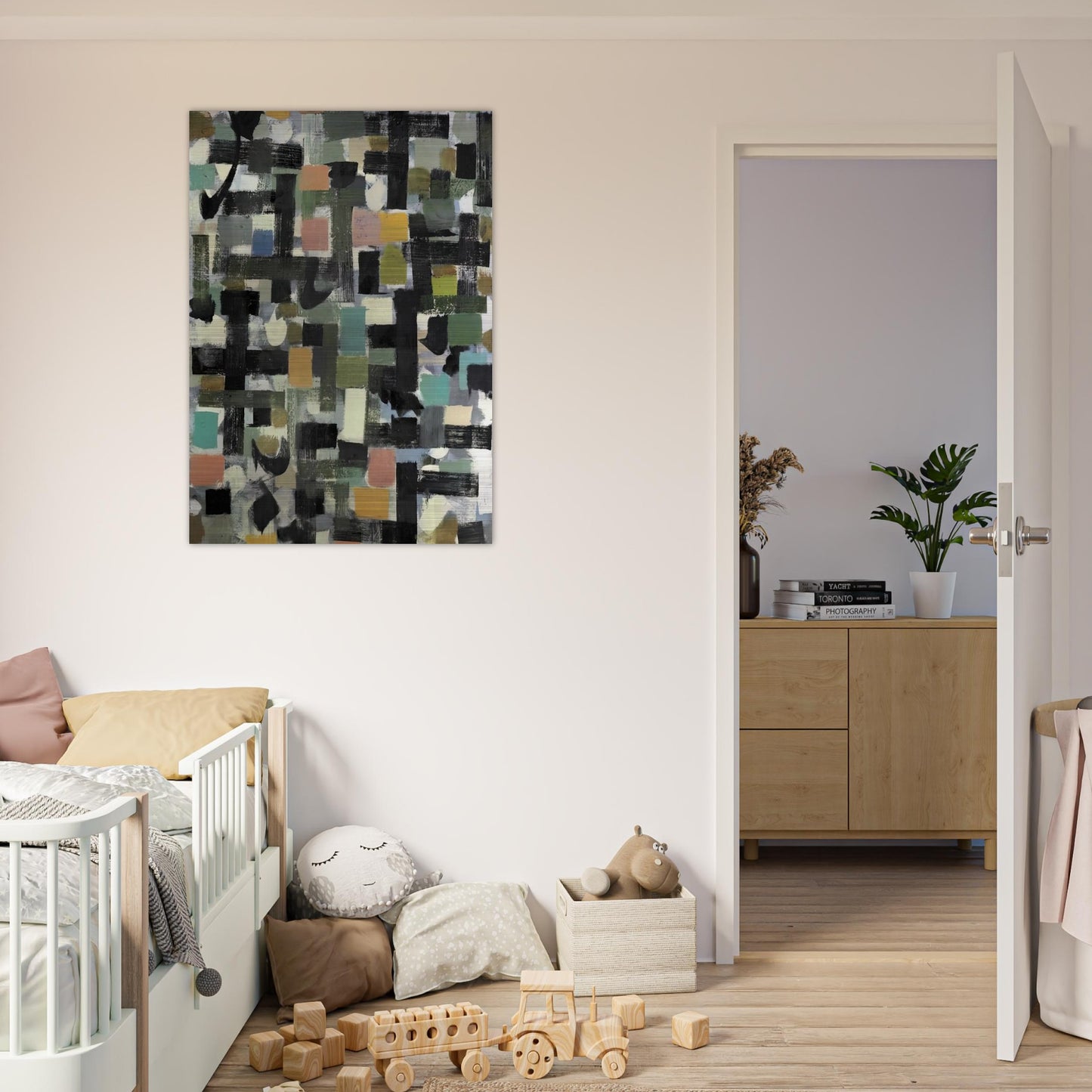 Shapes - 1950 - Bradley Walker Tomlin Brushed Aluminum Print - 70x100 cm / 28x40 inches | Bradley Walker Tomlin Aluminum Print | Bradley Walker Tomlin Prints