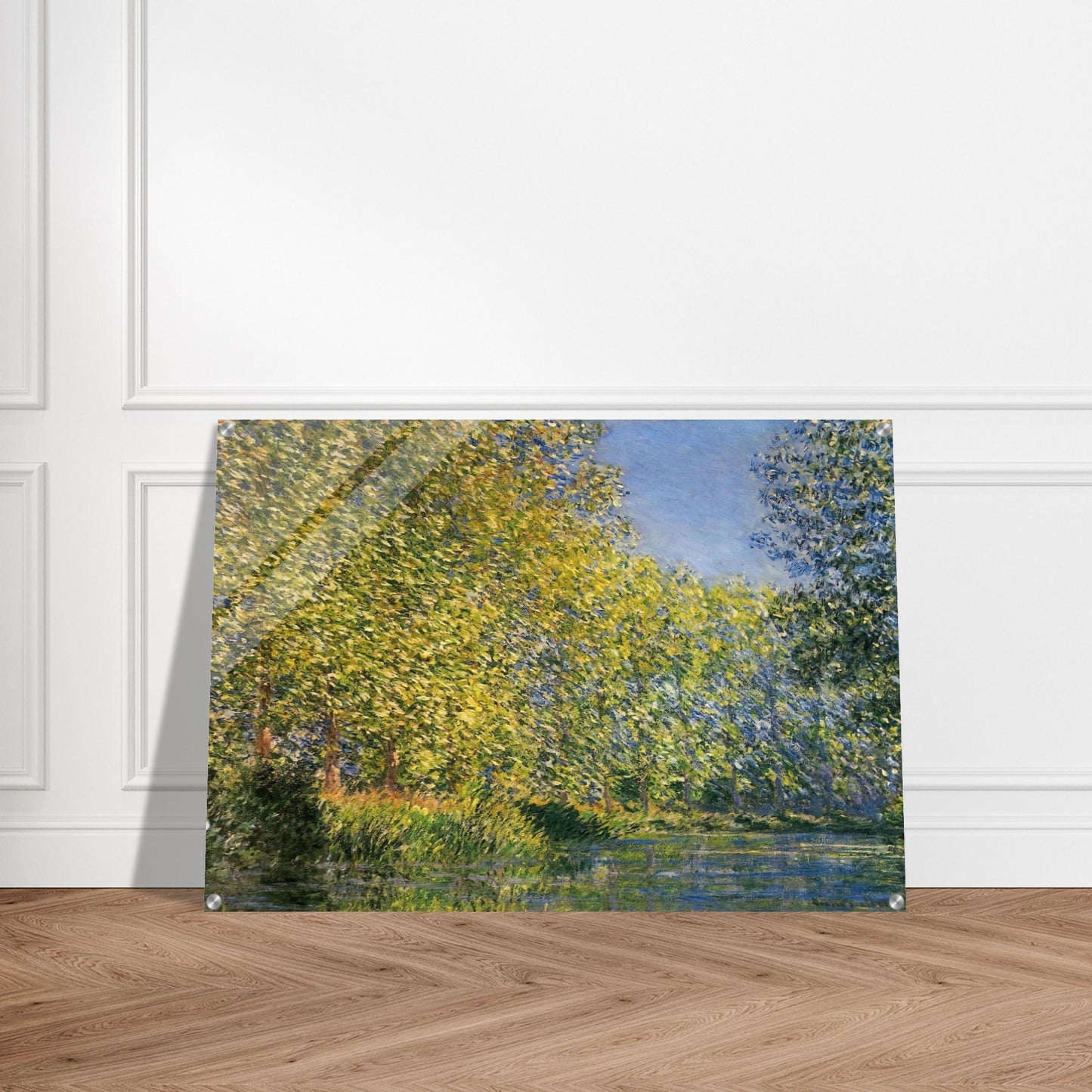 Bend in the River Epte - claude monet Acrylic Print - 70x100 cm / 28x40″ inches | claude monet Wall Art | claude monet Prints