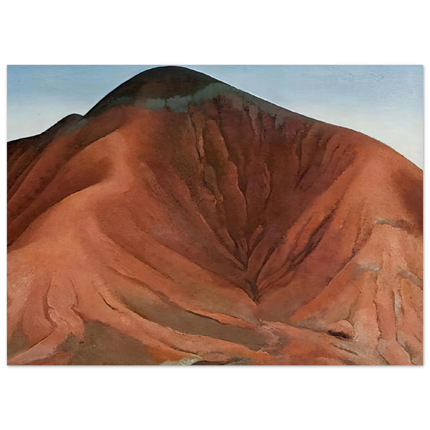 Georgia O'Keeffe - Small Purple Hills Fine Art Poster