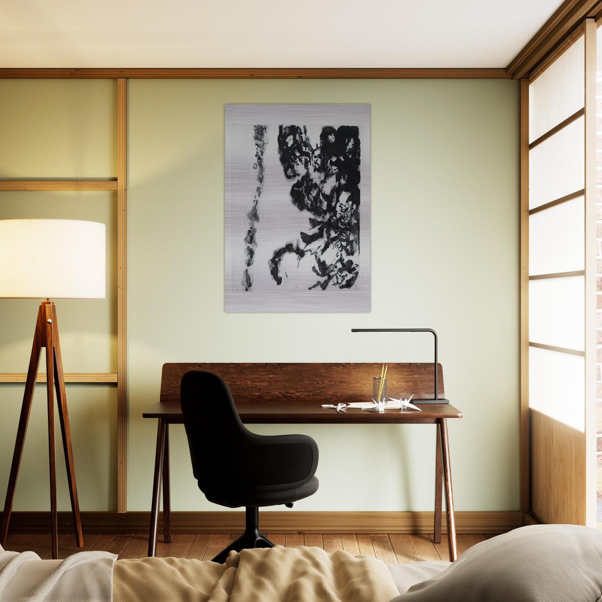 EULOGY ON THE EXTREMELY DELICATE THINGS 1993 - Zao Wou-Ki Brushed Aluminum Print - 70x100 cm / 28x40 inches | Zao Wou-Ki Aluminum Print | Zao Wou-Ki Prints