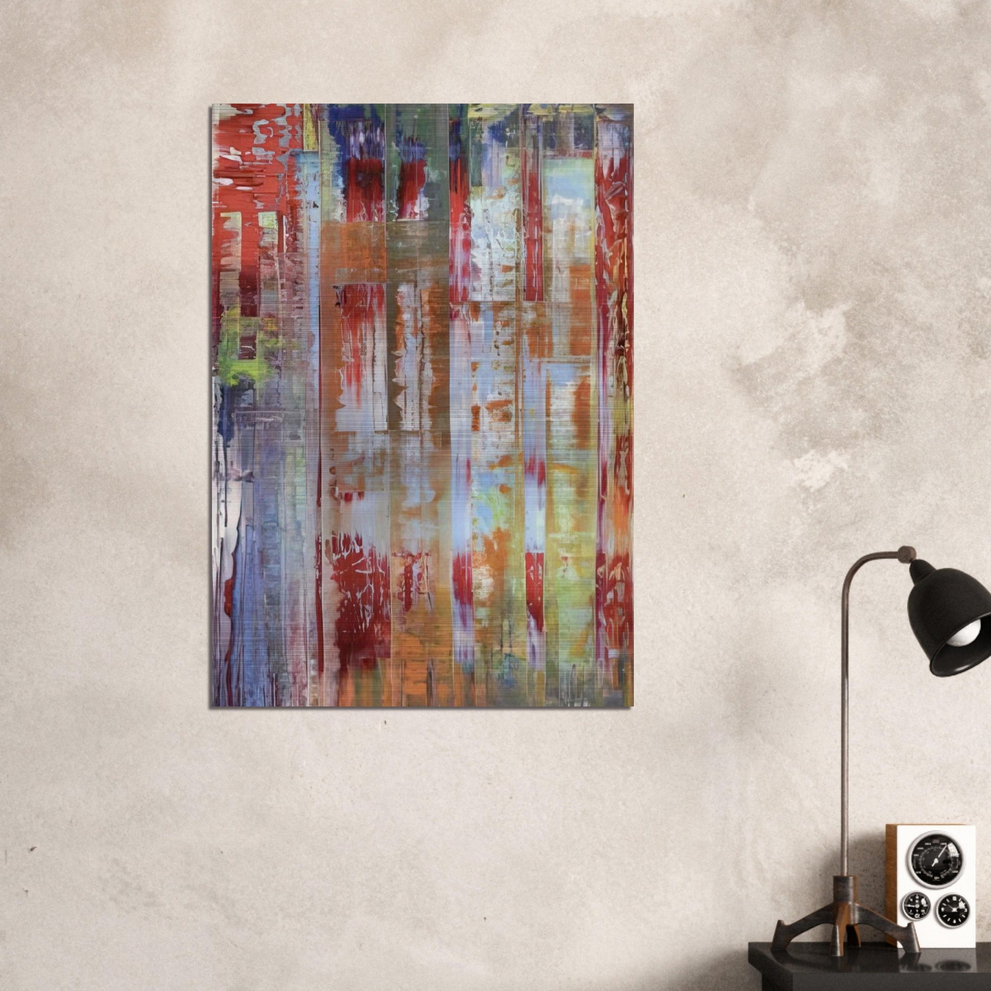 ABSTRACT BILDING - Gerhard Richter Brushed Aluminum Print - 70x100 cm / 28x40 inches | Gerhard Richter Aluminum Print | Gerhard Richter Prints