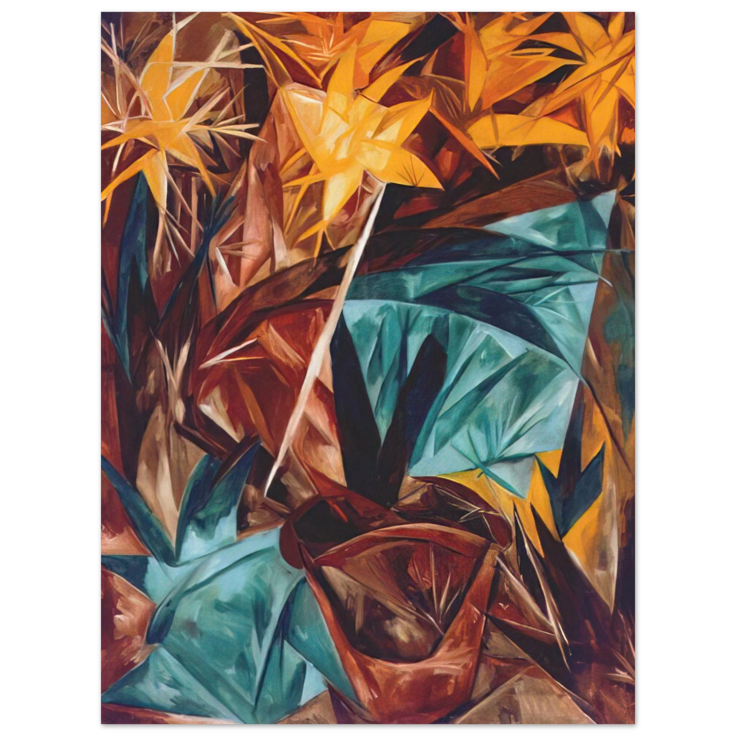 Natalia Goncharova - Rayonist lilies - 1913  75x100 cm / 30x40inches Fine Art Poster