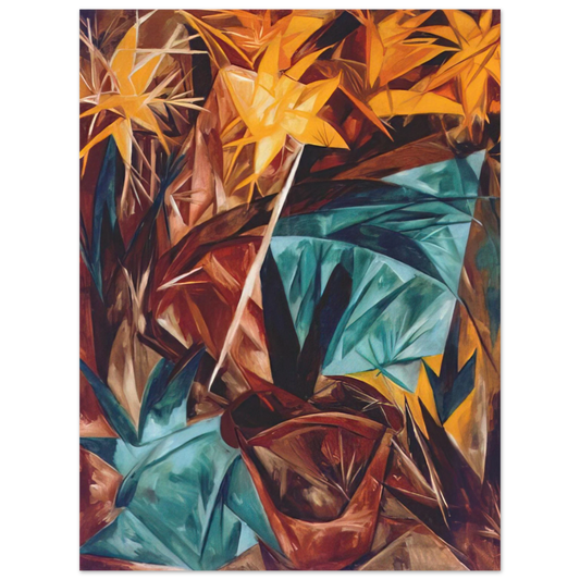 Natalia Goncharova - Rayonist lilies - 1913  75x100 cm / 30x40inches Fine Art Poster