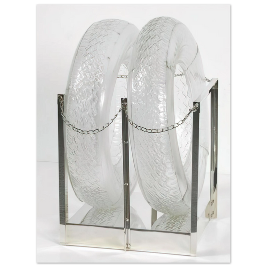 Robert Rauschenberg - UNTITLED GLASS TIRES 1997  75x100 cm / 30x40inches Fine Art Poster