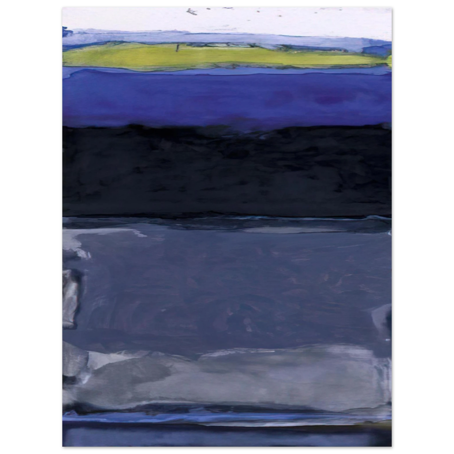 Thomas Downing - Blue Space - 1954  75x100 cm / 30x40inches Fine Art Poster