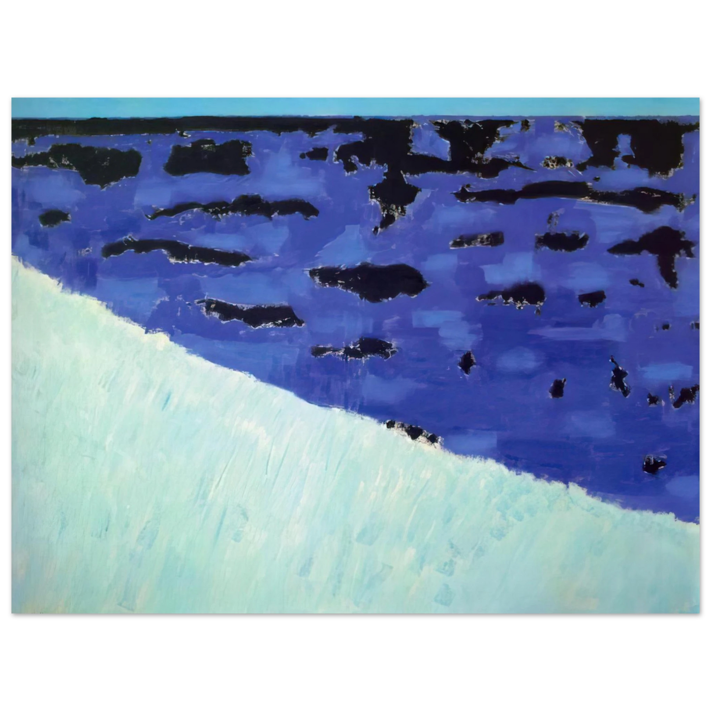 Milton Avery - Sea Grasses and Blue Sea - 1958  75x100 cm / 30x40inches Fine Art Poster