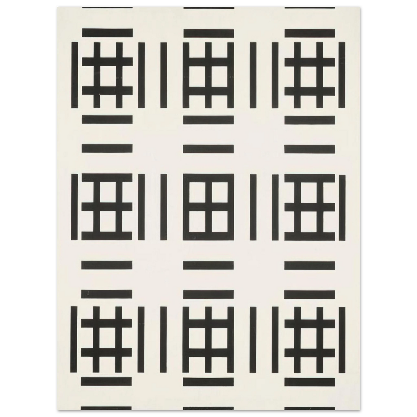 Francois Morellet - SÃƒÂ©rigraphie unique au monde - 1970  75x100 cm / 30x40inches Fine Art Poster