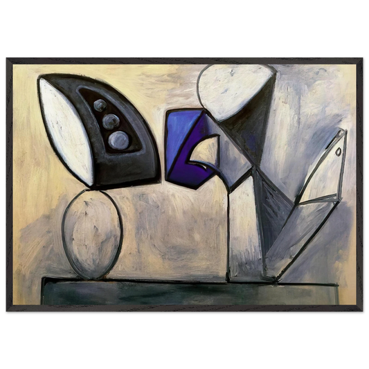 Still life - 1947 - Pablo Picasso 70x100 cm / 28x40 inches Framed Art Print – Black Wooden Frame