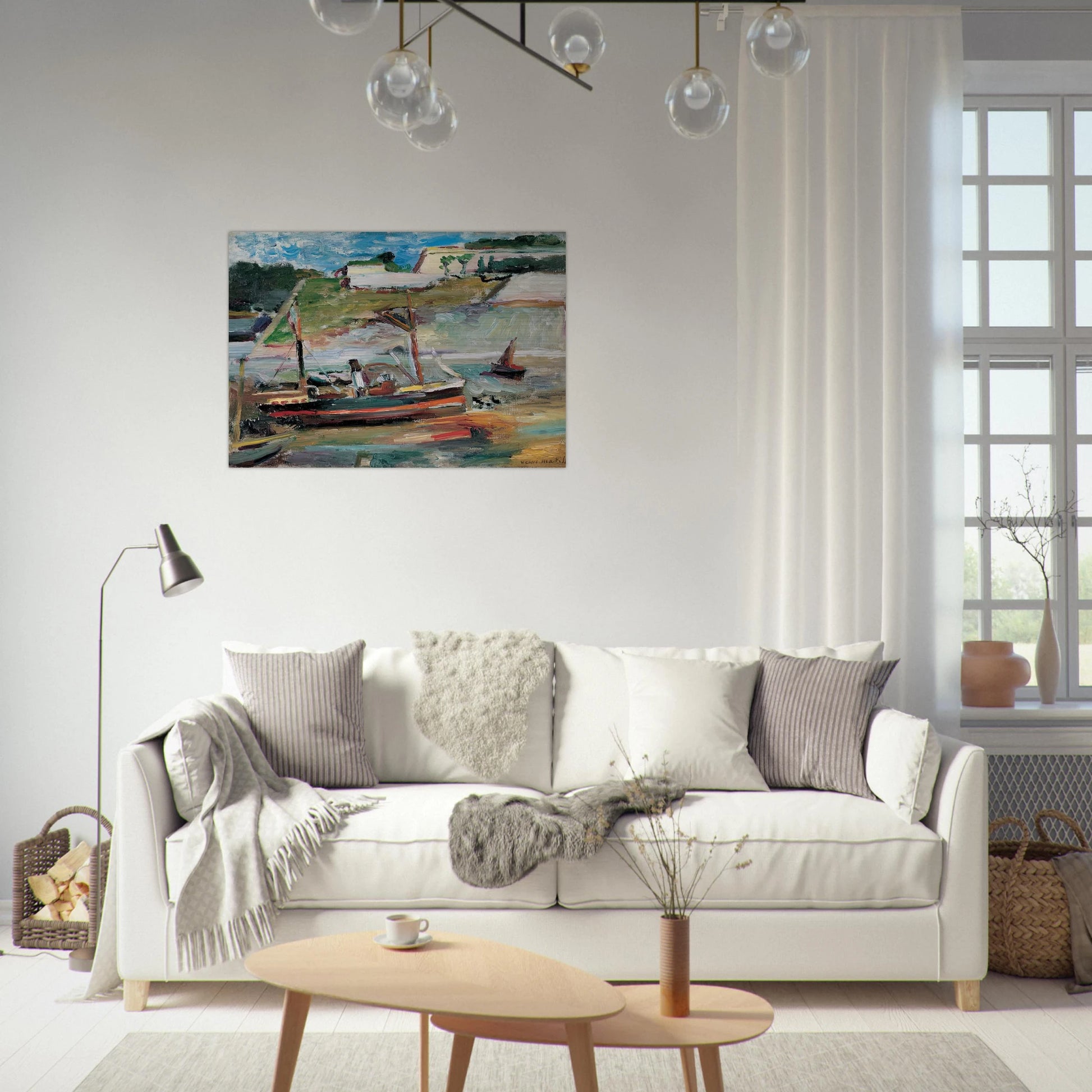BELLE ILE LE PORT DE PALAIS 1896 - Henri Matisse Brushed Aluminum Print - 70x100 cm / 28x40 inches | Henri Matisse Aluminum Print | Henri Matisse Prints
