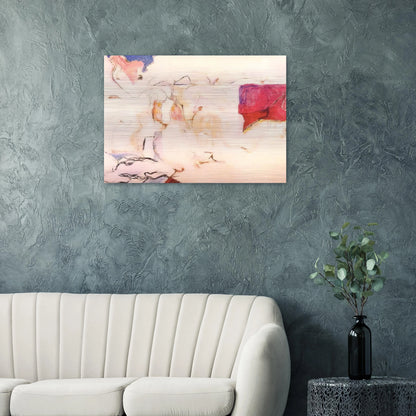 Untitled - Lyrical Abstraction - Menez Brushed Aluminum Print - 70x100 cm / 28x40 inches | Menez Aluminum Print | Menez Prints
